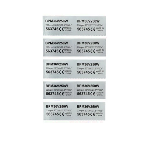 Forbestcy 10pcs/lot Electric Bicycle 36V 250W Mid Drive Motor Sticker eBike Conversion Kit Sticker Compatible for Bafang BBS01B BBS02B BBSHD Mid Motor