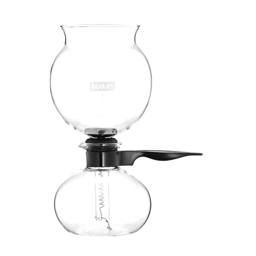 Bodum 34 oz Pebo Vacuum Coffee Maker, High Heat Borosilicate Glass, Black
