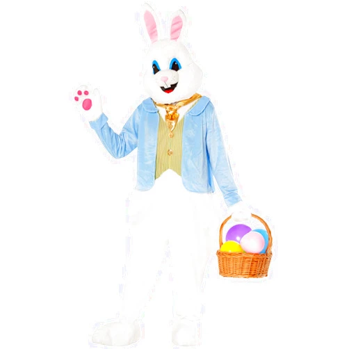 Morph Costumes Easter Bunny Costume Adult Bunny Suit Deluxe Costume For Adults Men & Women Rabbit Mascot Standard