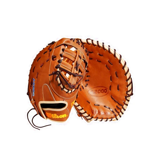 Wilson 2023 A2000 A Chidester Game Model with SuperSkin WBW101017125 Fastpitch First Base Mitt-Left Hand Throw