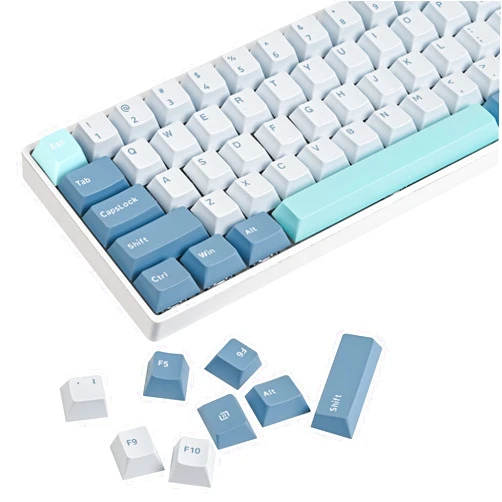Mosptnspg PBT shoko Custom keycaps，168 Key Cherry Profile Doubleshot Key Cap Set for 60%/64/84/108 Cherry/gateron MX switches US ANSI Layout Mechanical Keyboard