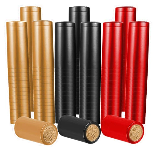 Coobbar PVC Heat Shrink Capsules Wine Shrink Wrap Wine Bottle Capsules Shrink Caps,300 Pieces Wine Bottle Capsules Shrink Caps for Wine Cellars and Home Use,3 Color