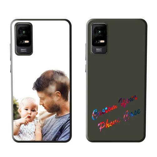 GSDMFUNNY Custom Customize Photo Text Phone Cases for TCL ION V Personalized Picture Soft Protective Phone Cases Compatible with TCL ION V TPU Black Case Gifts