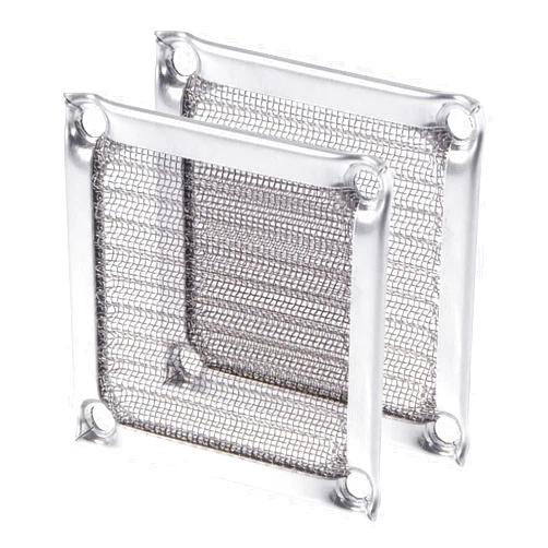 MECCANIXITY 60mm Computer Fan Filter Grills Stainless Steel Mesh Dustproof Case Cover for Computers, Pack of 2