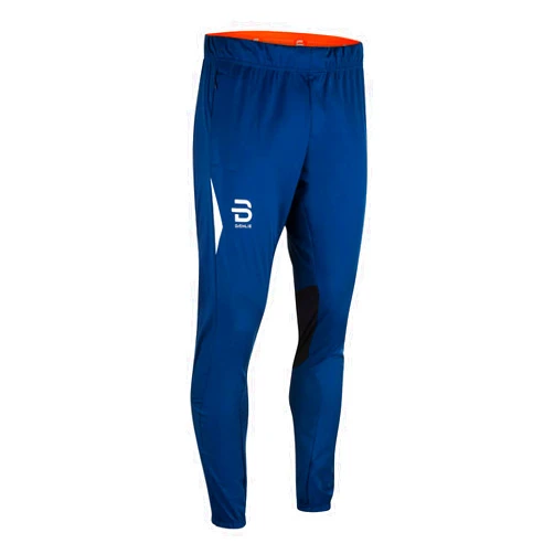 Bjorn Daehlie B DÆHLIE Daehlie Men's Pro Athletic Workout Pants - Wind and Water Resistant High Intensity Training Gear with Bionic Finish, Estate Blue, Large