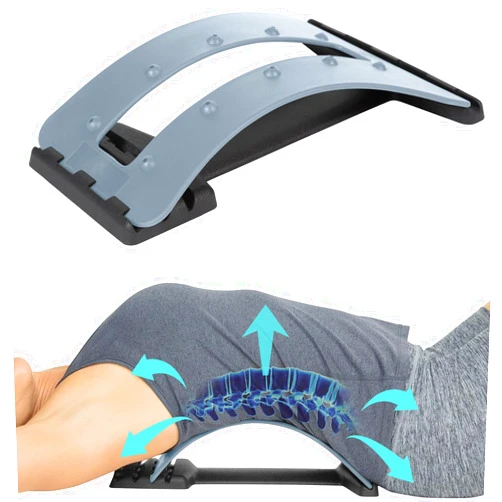 Vive Back Stretcher - Back Cracker Device - 4 Posture Corrector Cracker Board for Neck, Upper Lower Lumbar Pain Relief, Herniated Disc, Spinal Stenosis - Orthopedic Low Spine Straightener Extension