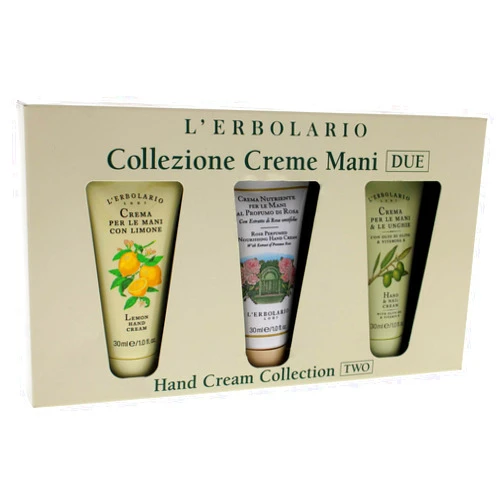 L'Erbolario Hand Cream Collection Two - Mini-Size Kit For Constantly Soft, Velvety And Highly Scented Hands - Compact Range For Your On-The-Go Needs - Every Batch Tested To Reduce Allergies - 3 Count(Pack of 1)