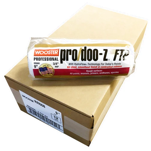 Pro/Doo-Z FTP Wooster Brush RR668 9 inch Pro Doo Z FTP 3/4 inch Nap Roller Cover - Pack of 12