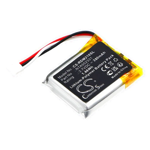 Nvobry Replacement Battery for Rode Wireless Go II, P/N NTA552331 0442-0053-01 (380mAh) Li-ion