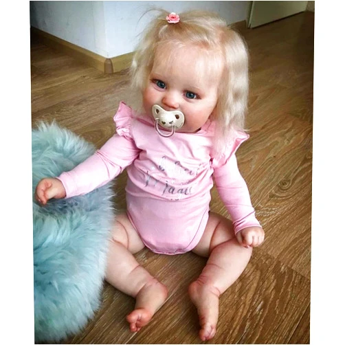 Zero Pam Lifelike Reborn Baby Dolls Girl, Realistic Newborn Baby Dolls That Look Real 20 Inch Smiling Cloth Body Reborn Toddler Dolls, Posable Weighted Real Looking Baby Dolls