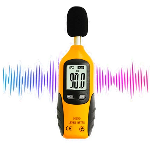 ThreeH Decibel Meter Digital Sound Level Meter 30-130dB LCD Backlight Display High Accuracy Data Hold Measuremen for Home Factory Classroom Noisy Neighbor