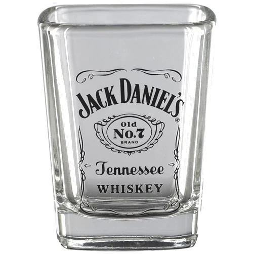 Jack Daniel's Licensed Barware Label Logo Shot Glass Small (Pack of 1)