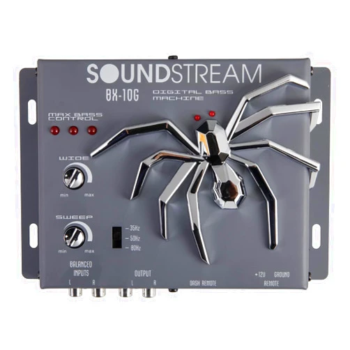 SOUNDSTREAM BX-10X Colors | Bass Processor - Digital Sound Restoration, Maximizer and Reproducer - Car Audio Booster, Color Variations (Grey)