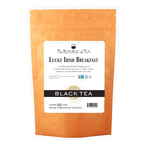 The Republic of Tea Lucky Irish Breakfast Tea, 50 Tea Bags, Traditional Irish Tea