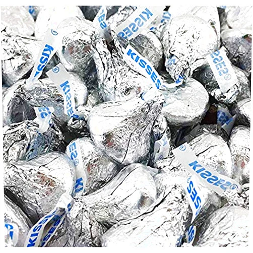 HERSHEY'S Hershey Kisses, Milk Chocolates in Foil, 4 Lbs