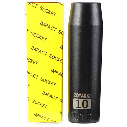 ZOYAKKI 3/8 Inch Drive x 10mm Inch Deep 6-Point Socket,Individual Drive Sockets, Metric,CR-MO