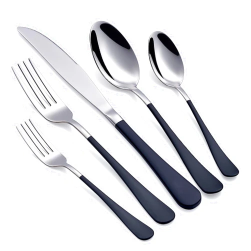Onlycooker Black Silverware Set 20 Piece 18/0 Stainless Steel Flatware Black Handle Cutlery Set Service for 4 Black Forks Spoons and Knives Set unique silverware set Mirror Finish Dishwasher Safe