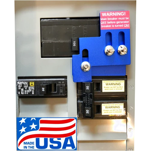 GenSafety Generator Interlock Kit SQD100A for Square D Homeline 100 AMP and 125 Amp Panels - Made in USA!