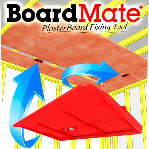 BoardMate Drywall Fitting Tool, Supports The Board in Place While Installing (1 Set - 2 BoardMates)
