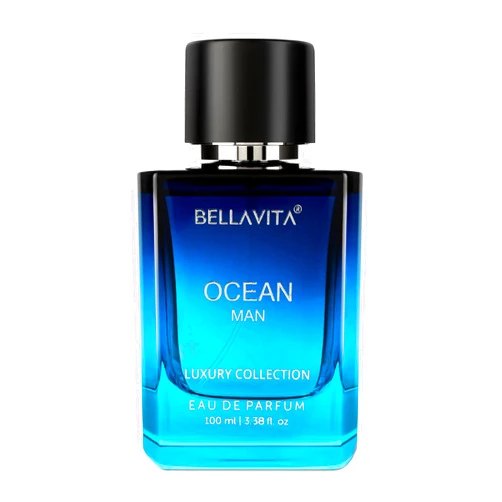 Bella Vita Luxury OCEAN Eau De Parfum for Men (3.48 fl. oz.) | Aquatic Perfume for Men | Notes: Aqueous, Fresh, Orchid, Floral | Family: Citrus, Marine, Woody | Vegan & cruelty free
