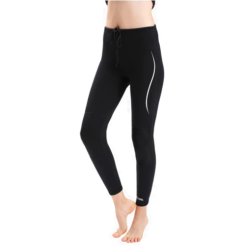REALON Wetsuit Pants Men Womens Wet Suits Swim Tights 3mm Neoprene Swimming Leggings 2mm Long Diving Surfing Kayak Pant Keep Warm for Workout Scuba Snorkeling Canoeing Water Sports