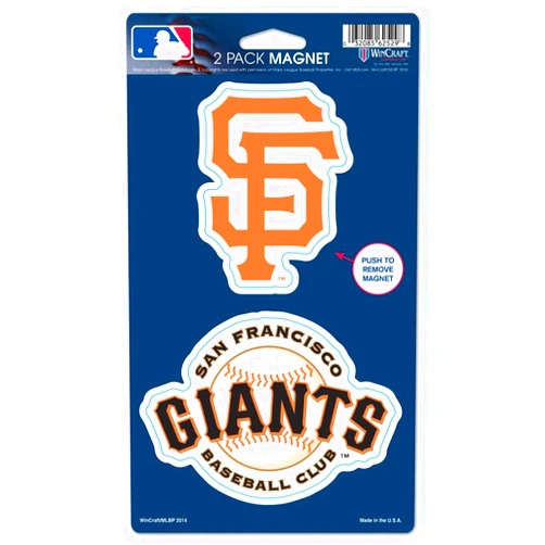 WinCraft MLB San Francisco Giants WCR62529014 Magnets (2 Pack), 5