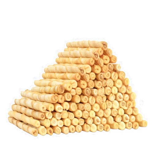 MON2SUN Dog Rawhide Twist Sticks Chicken Flavor 5 Inch Thin Sticks Rawhide Chews Dog Treats for Puppy and Small Dogs 120 Count