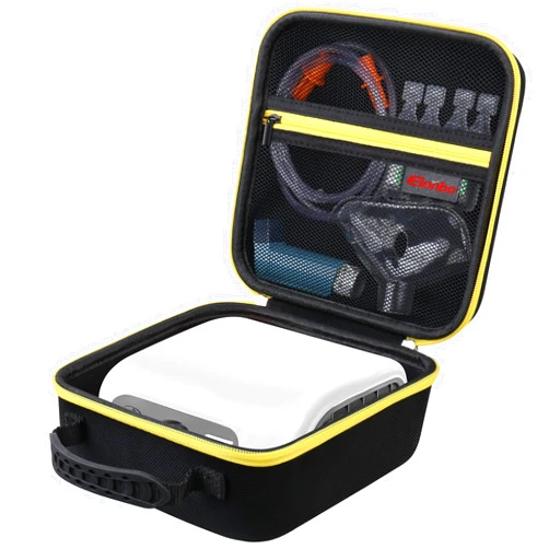 Elonbo Hard Case for Smart Digital Nebulizer Machine/Compression Nebulizer for Breathing Treatment, Portable Home Atomizer Travel Bag, Desktop Asthma Inhaler, Masks Storage Holder, Black