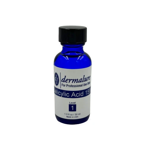 Dermalure Salicylic Acid Peel 15% Acne Treatment 1oz. 30ml (Level)