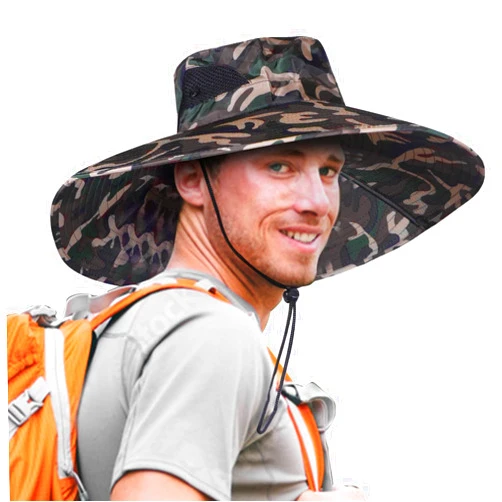 Herolland Super Wide Brim Fishing Hat for Men and Women,UPF50+ Waterproof Bucket Hat for Fishing, Hiking, Camping
