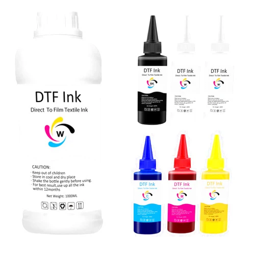 Chipink DTF White Ink Refill for Epson Printhead DX5 DX7 5113 XP600 L3200 4720 TX800 L1800 L805 R1390 DTF Printer, for DTF Heat Transfer Film Printing (7 Pack)