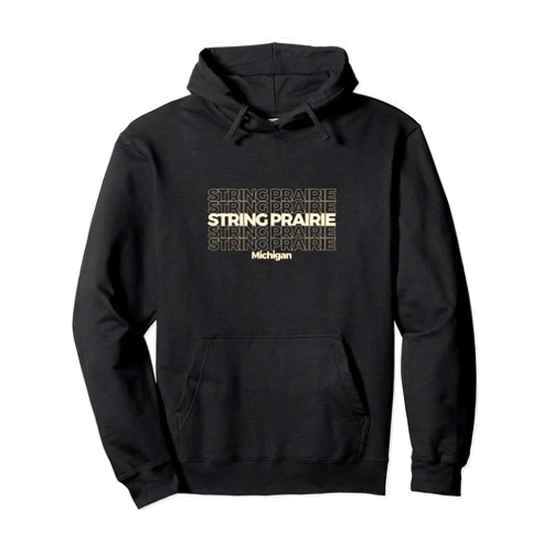 String Prairie, TX Retro Repeating City Vintage String Prairie, Texas Repeating Text Pullover Hoodie