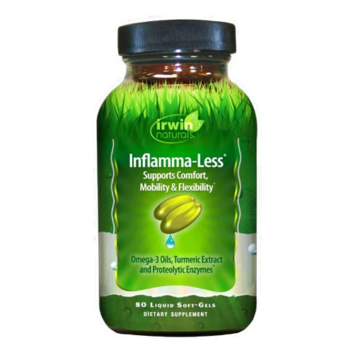 Irwin Naturals Inflamma-Less, Promotes Comfort, Mobility & Flexibility, 80 Liquid Softgels