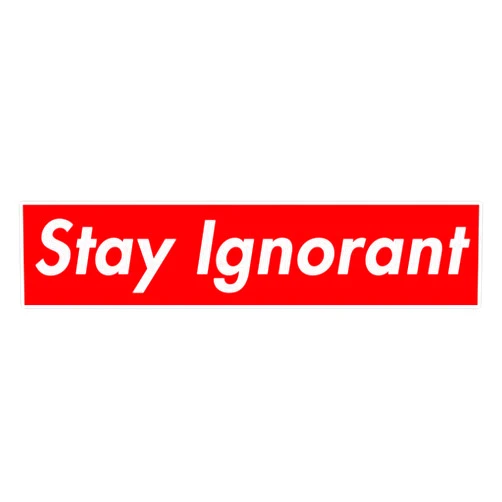CNW Studio Stay Ignorant - Don Broco Vinyl Waterproof Sticker Decal Car Laptop Wall Window Bumper Sticker 5