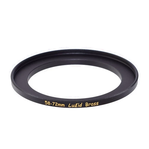LUŽID X2 Brass 58mm to 72mm Step Up Filter Ring Adapter 58 72 Luzid