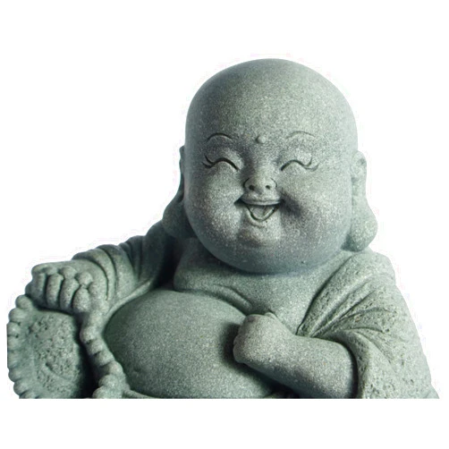 FENGSHUI-CAISHEN Little Buddha, Laughing Buddha Statue - Handmade Stone for Meditating Zen Fish Aquarium Tank Desktop Decor, Baby Buddha Figurine, Buddha Statue Indoor, Buddha Statue Outdoor, Buddha Statues for Home