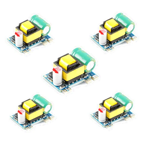 JESSINIE 5Pcs 5V 700mA Power Supply Module 3.5W AC-DC Isolation Switch Power Module 220V to 5V Buck Converter Board Module