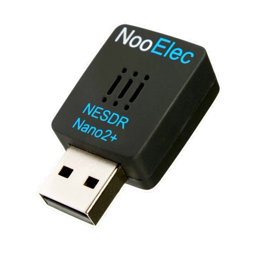 NooElec NESDR Nano 2 Plus - Tiny Black RTL-SDR USB Set (RTL2832U & R820T2) with Ultra-Low Phase Noise 0.5PPM TCXO, MCX Antenna
