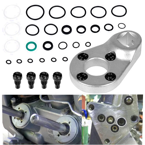 V-SEK 115225FS Fast Strike Power Trim Motor Seal Kit & Outboard Trim/Tilt Pin Wrench MT0006 32mm x 4mm/4.5mm (YB-06175-1A) Compatible with Yamaha Suzuki Johnson Evinrude Honda O-Rings