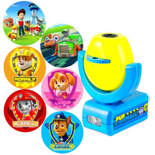 Projectables Paw Patrol LED Night Light Projector, Plug-In, Dusk-to-Dawn Sensor, Rubble, Chase, Skye, Marshall, Alex Porter, For Baby, Kids, Bedroom, Playroom, Nursery, Bathroom, 30605