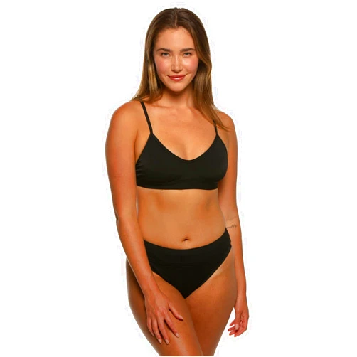JOLYN Zoe High-Waisted Bikini Bottom, Cheeky Women's Athletic Swimsuit Bottom, Sport Bathing Suit Bottom for Women