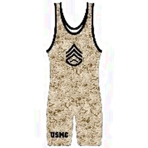 Matman Marine Camo Wrestling Singlet