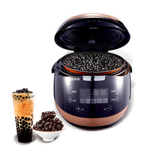 Mvckyi Commercial Tapioca Maker Pearl Cooker, 5L Automatic Non-Stick Pearl Maker with Touchscreen, Bubble Tea Cooker for Tea Sago Pearl Milk Tea Restaurant