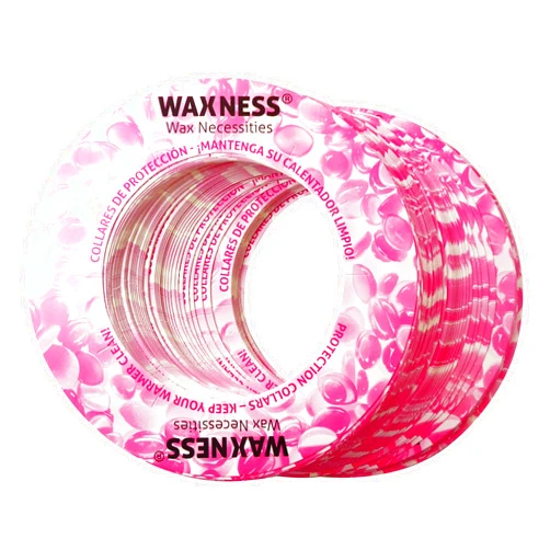 Waxness Waxing Multi-fit Protection Collars for 14-16 Oz Tins and Warmers 50 pcs Pink