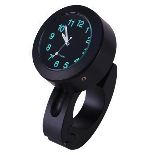 Keenso Motorcycle Handlebar Clock Universal Aluminium Motorbike Handlebar Clock Watch for most of the motorcycle with 7/8