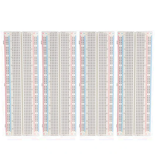 Sunigo 4pack MB-102 830 Tie Point PCB Solderless Breadboard Small DIY Kits for Arduino Proto Raspberry rasp Pi Project 165×55×10mm