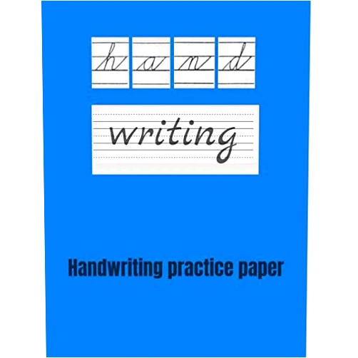 Eric Stockdo Handwriting practice pages: Dotted Lined Writing Paper for kids Students and Adults 100 Blank pages 8,25 x 11 inch