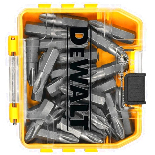DEWALT Screwdriver Set, Phillips #2, 1-Inch, 25-Piece (DWAF2002B25), Yellow