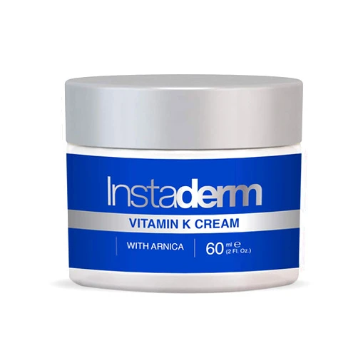 Instaderm Vitamin K Cream- Bruise Healing Formula with Arnica. Dark Spot Moisturizer for Bruising, Spider Veins & Broken Capillaries. Repair Under Eye Dark Circles, & Puffiness.