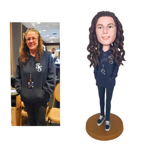 FASHIONBОBBLEHEAD Custom Bobblehead,Personalized Custom Full,Custom Personalized Unique Handmade Bobbleheads Figurine,Action Figure Based on Your Photo. Mother's Day, srdz0001